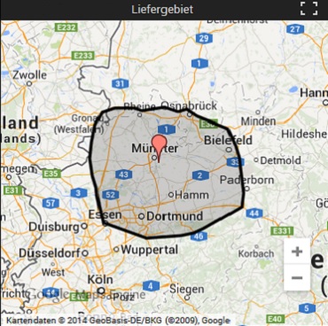 Liefergebiet von Össan